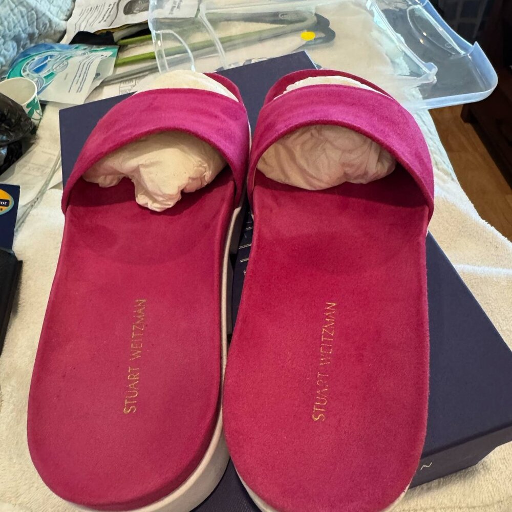 Stuart Weitzman Landslide Slip-On Slides Women’s … - image 6